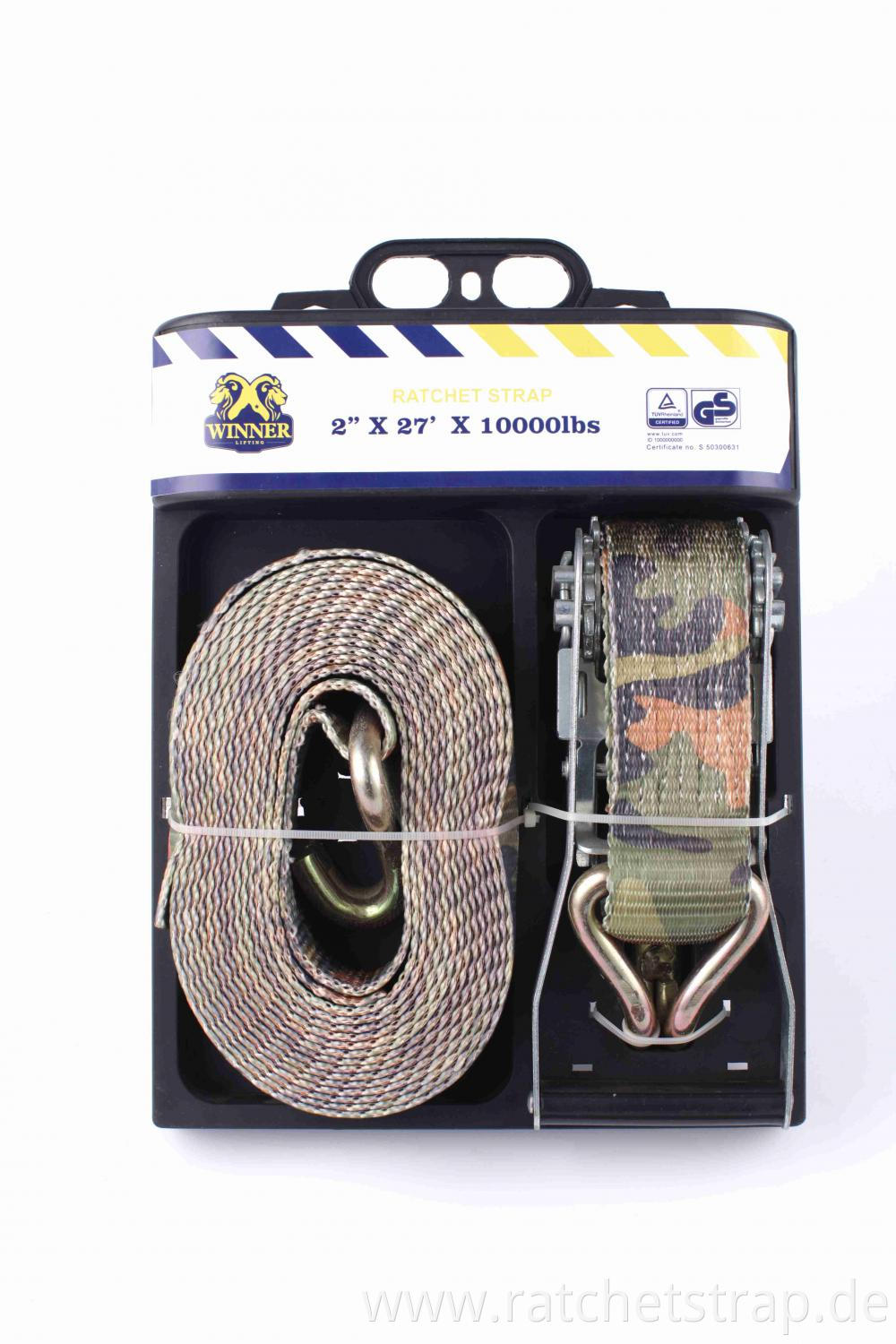 2'X27'' 1000lbs ratchet lashing strap kit